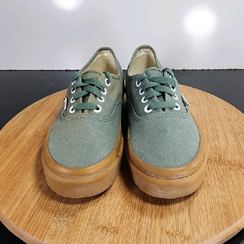 VANS Classic Low Sz 6 Womens 009150 Green Canvas Skateboarding Sneakers Shoes