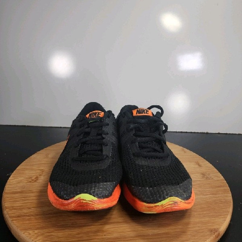 Nike Revolution 4 Low Sz 5 Youth=6.5Womens 008952 Black Orange Running Sneakers