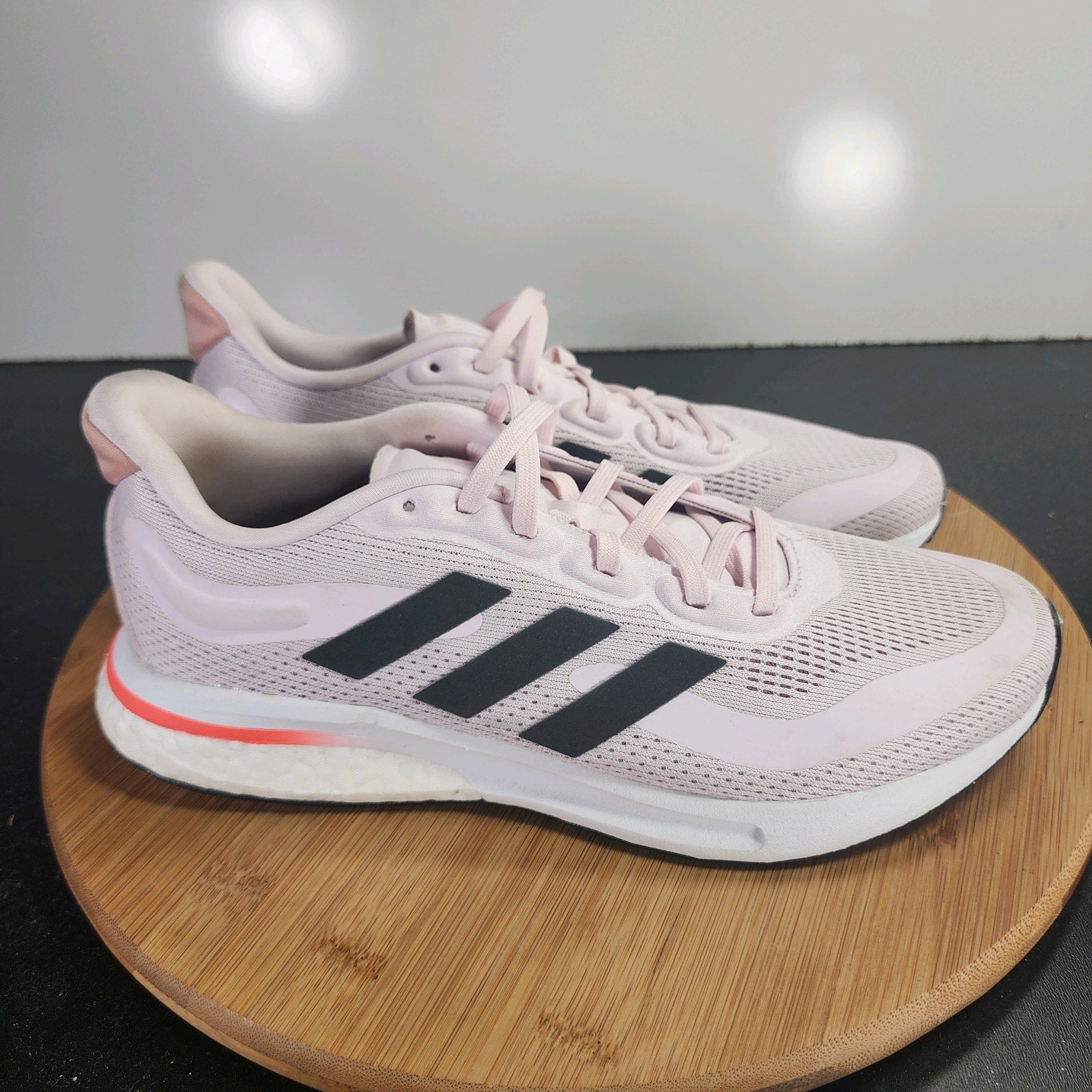 adidas Supernova Mesh Sz 7.5 Womens 009664 Pink Mesh Running Athletic Sneakers