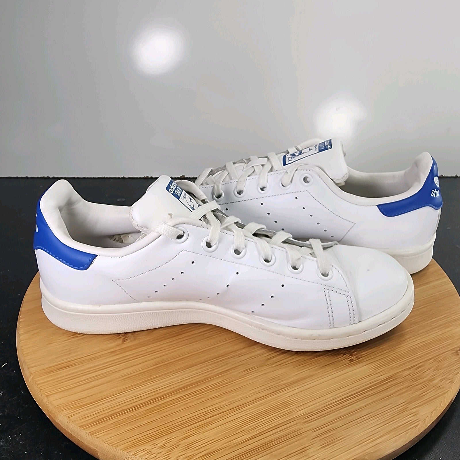 Sz 6Youth Fit 7.5Women's Adidas Stan Smith 010264 White Leather Running Sneakers