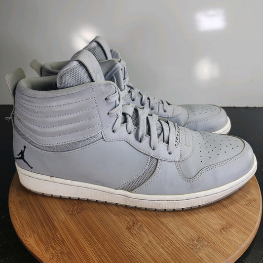 Men's Nike Air Jordan Heritage Mid Sz 13 010056 Gray Leather Basketball Sneakers