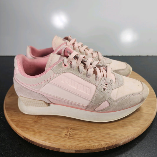 Women's PUMA Mile Rider Sunny Low Sz 6.5 009954 Pink Suede Casual Sneakers Shoes