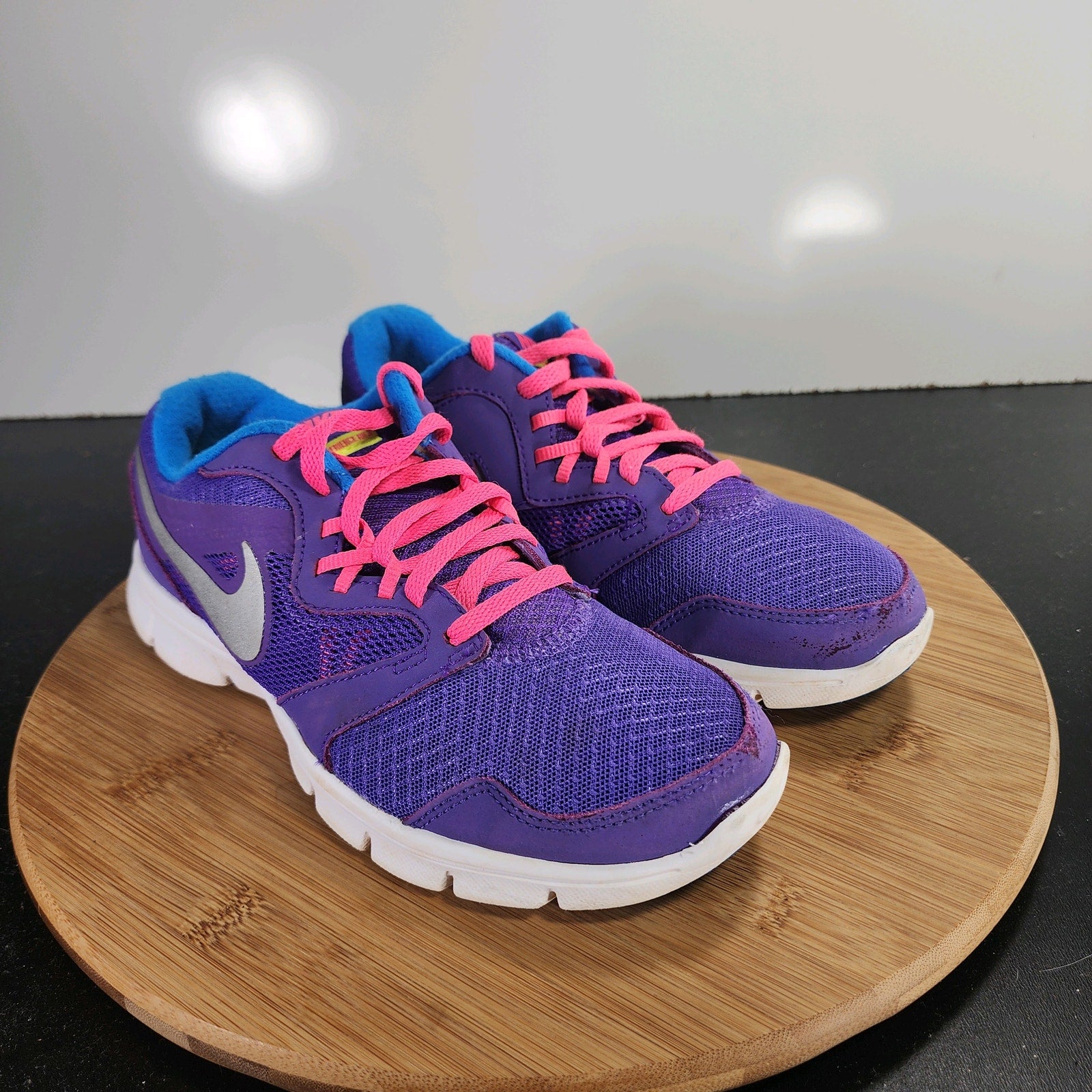 Nike Flex Experience RN Sz 5 Youth=6.5Womens 009781 Purple Mesh Running Sneakers