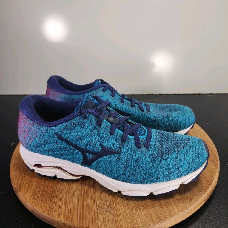 Mizuno Wave Inspire 16 Low Sz 9 Womens 008929 Blue Purple Running Sneakers Shoes