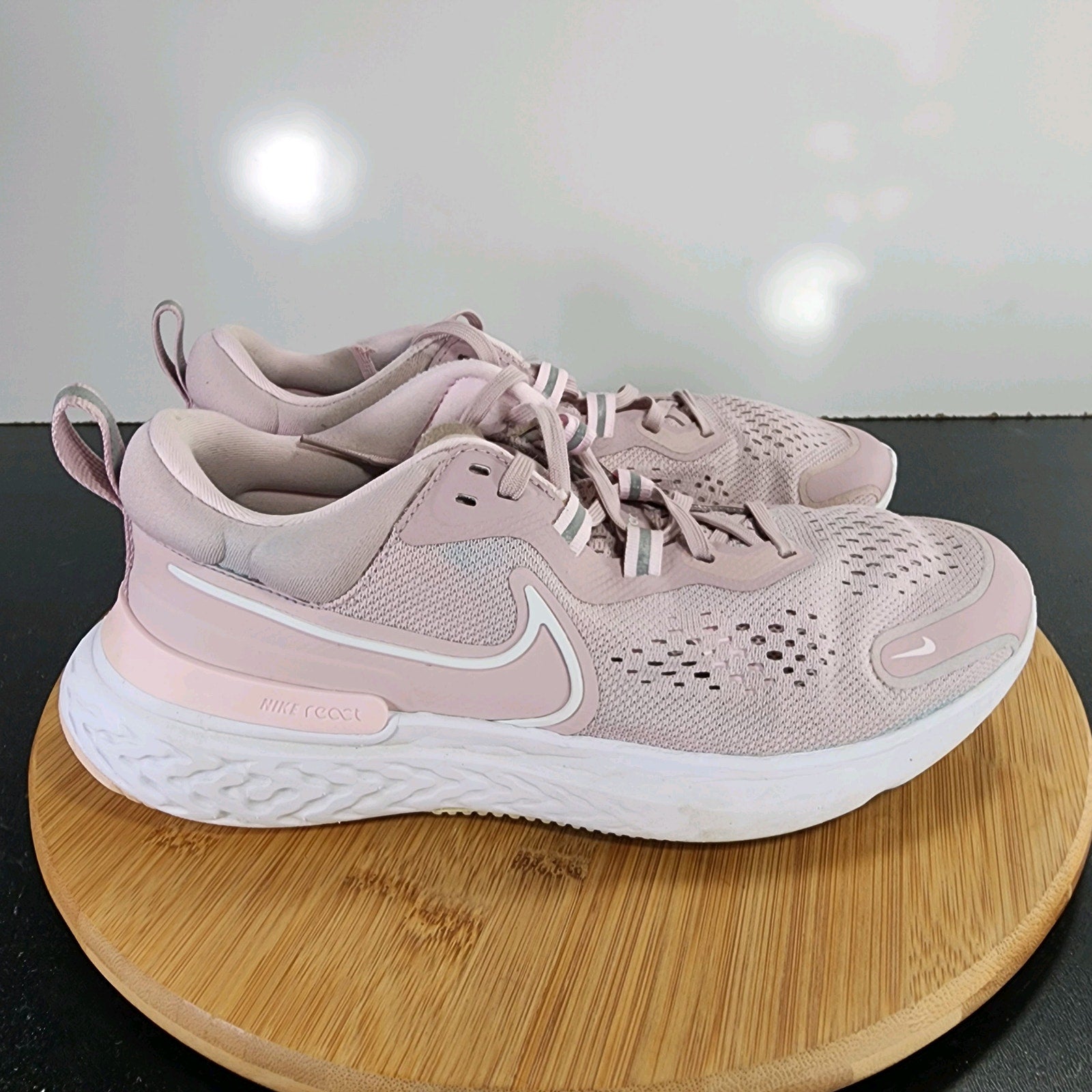 Nike React Miler 2 Low Sz 8.5Womens 009423 Rose Pink Plum Chalk Running Sneakers