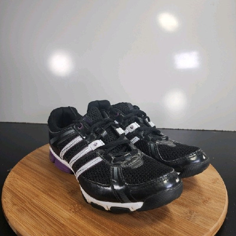 adidas Vibecomplete 3-D Sz 7.5 Womens 008983 Black Purple White Running Sneakers