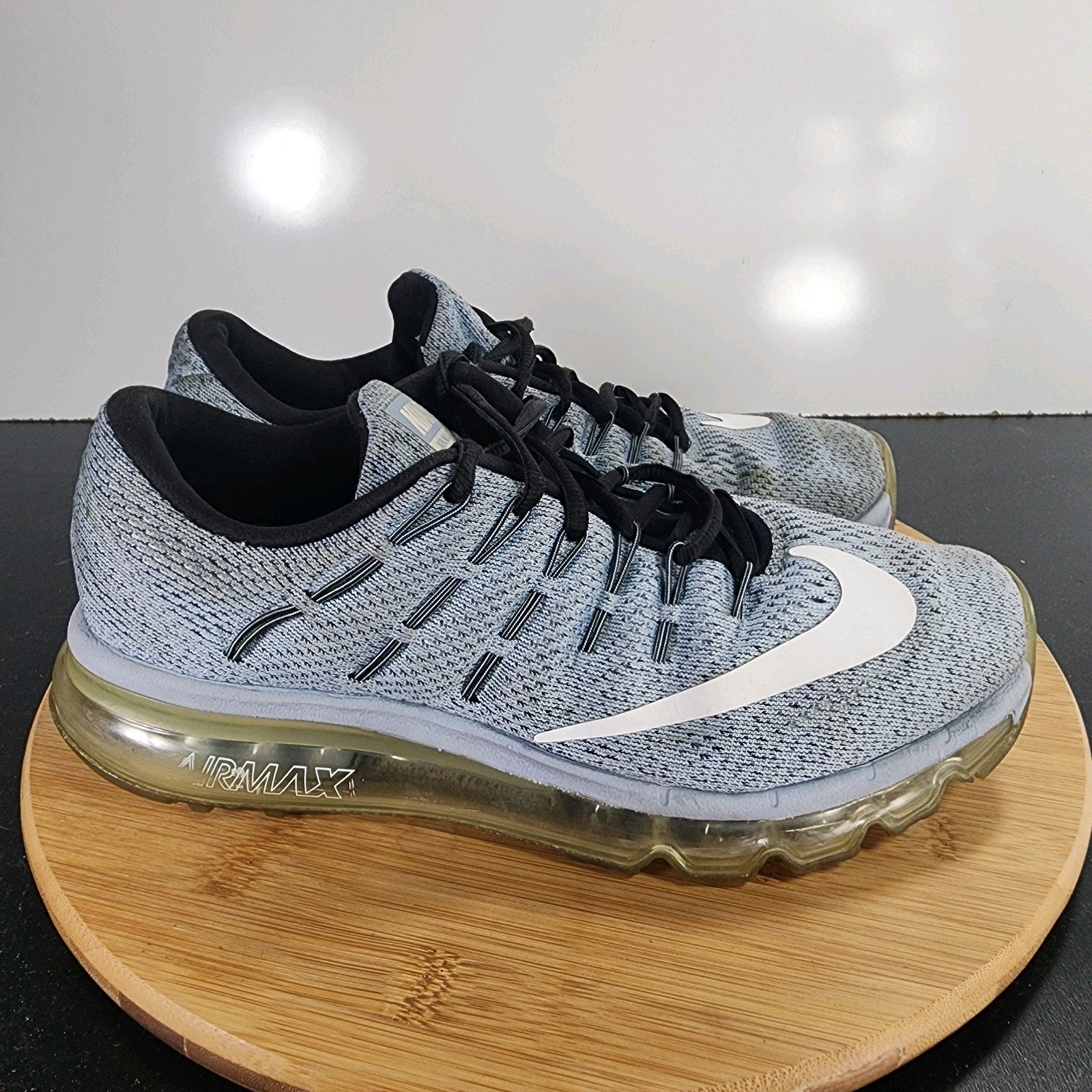 Nike Air Max 2016 Low Sz 9Womens 009506 Blue Knit Running Training Sneakers