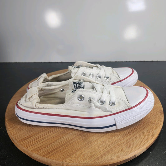 Womens Converse Chuck Taylor All Star Sz 8 009888 White Canvas Casual Sneakers