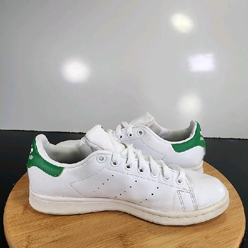 adidas Stan Smith Sz 7.5Womens 008966 White Green Running Athletic Sneaker Shoes