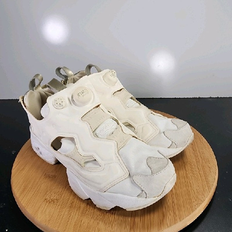 Reebok Instapump Fury Classic Low Sz 8Womens 009019 White Running Sneakers Shoes