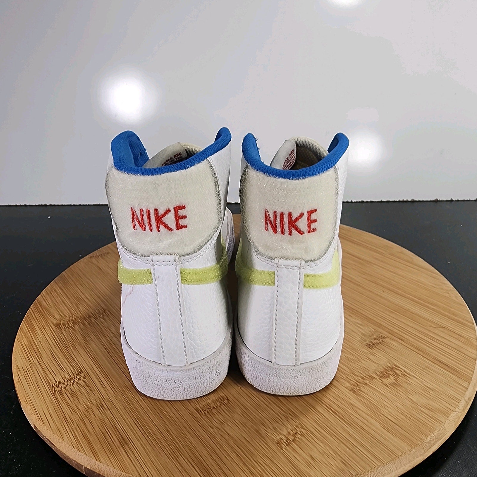 Nike Blazer Mid 77 GS Sz 6 Youth=7.5Womens 009539 White Leather Casual Sneakers