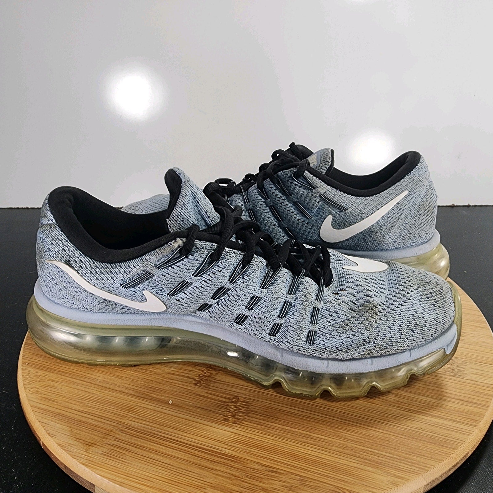 Nike Air Max 2016 Low Sz 9Womens 009506 Blue Knit Running Training Sneakers