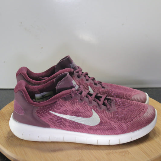 Nike Free RN Low Sz 6.5youth=8womens 008372 Purple White Running Sneakers Shoes