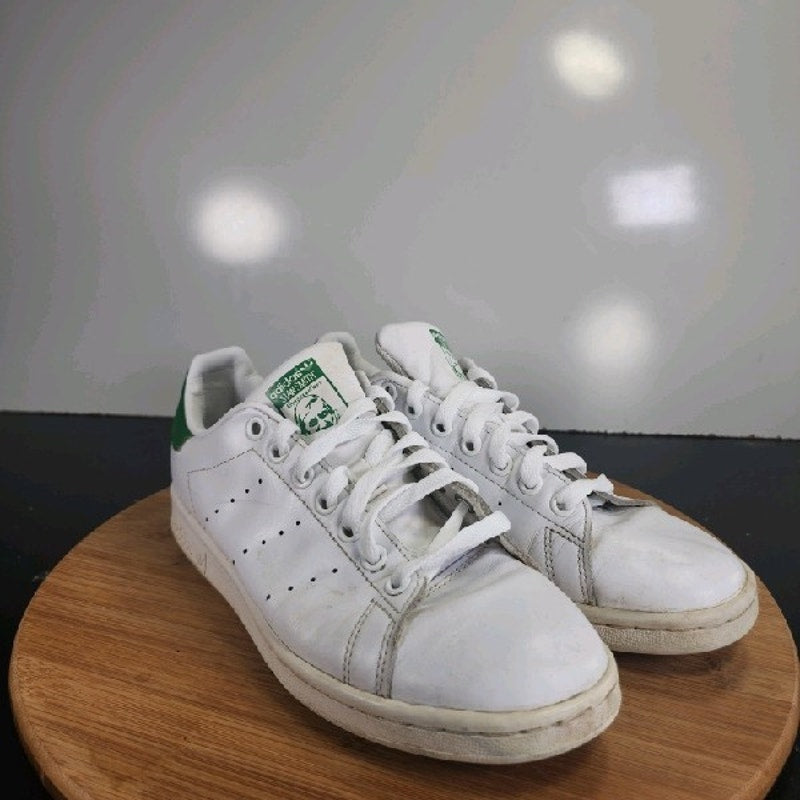 adidas Stan Smith Sz 7.5Womens 008966 White Green Running Athletic Sneaker Shoes