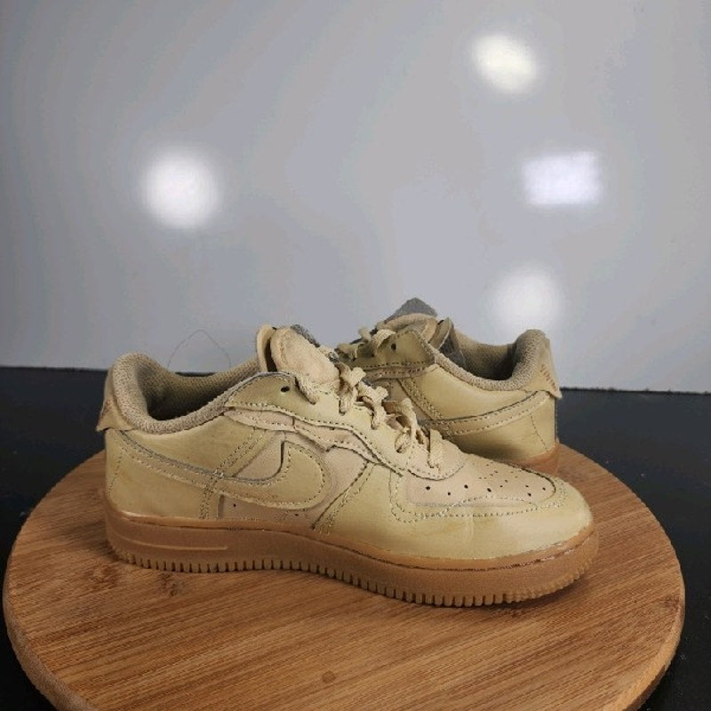 Nike Af1 Air Force 1 Fontanta Sz 3 Big Kids 008974 Brown Leather Casual Sneakers