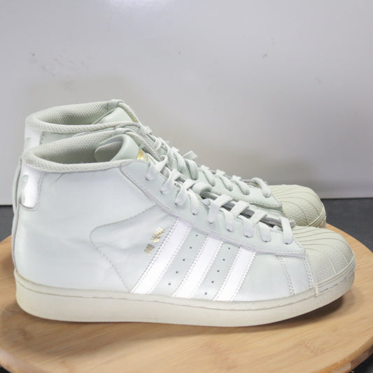 adidas Pro Model Sz 6.5youth=8 Womens 008277 Pastel Green White Casual Sneakers