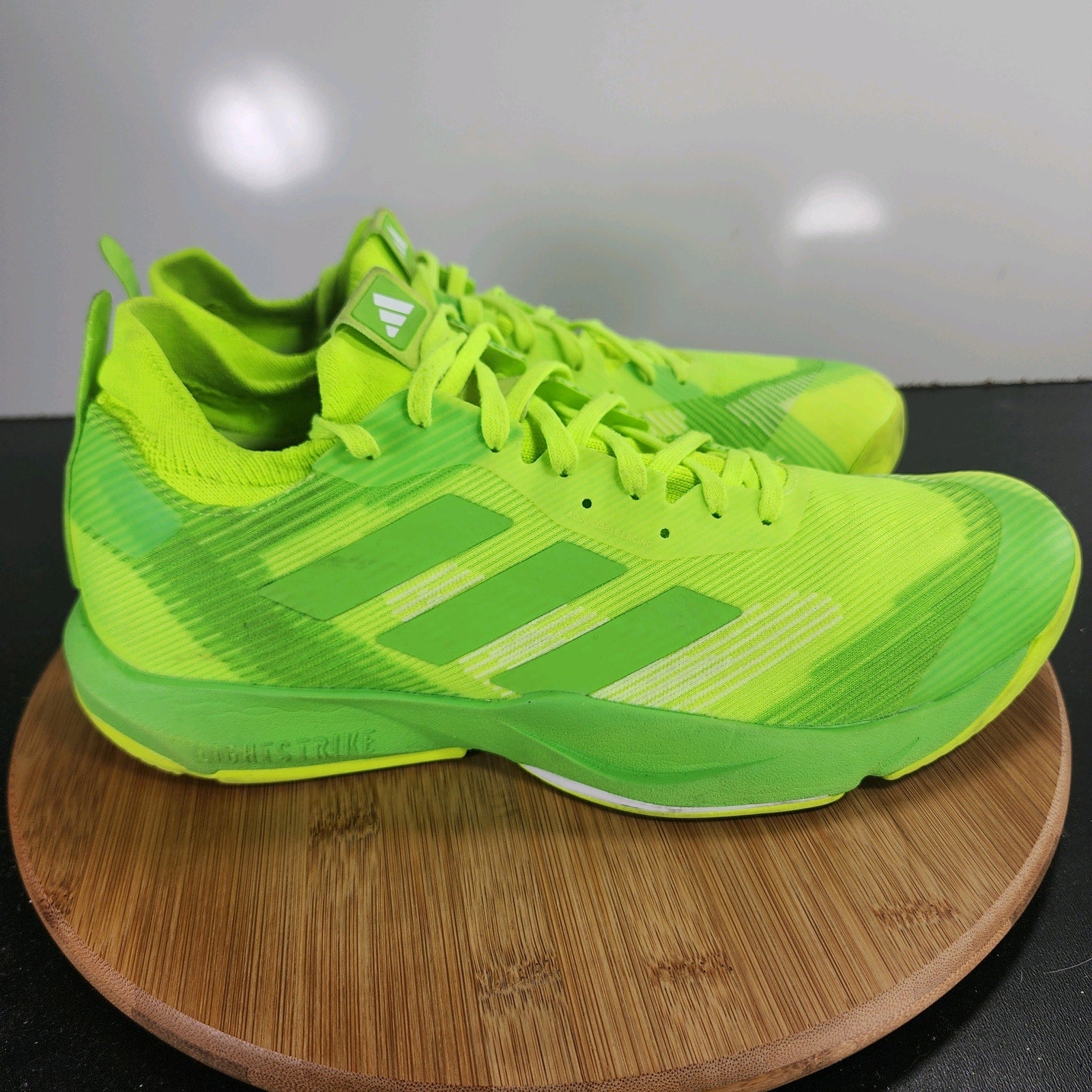 adidas Rapidmove Adv Low Sz 11.5 Mens 009785 Lime Green Mesh Training Sneakers