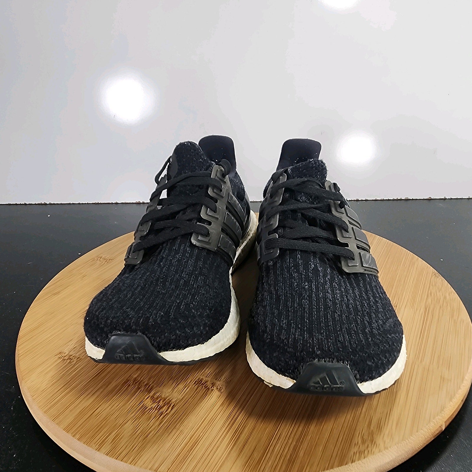 adidas Ultraboost Sz 8 Womens 009547 Black Primeknit Running Trainers Sneakers