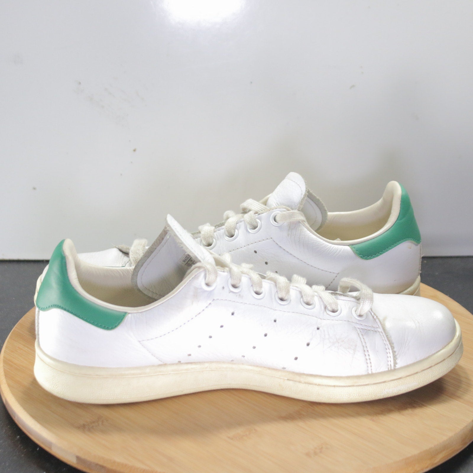 adidas Stan Smith Low Size 8 Mens 008382 White Green Running Athletic Sneakers