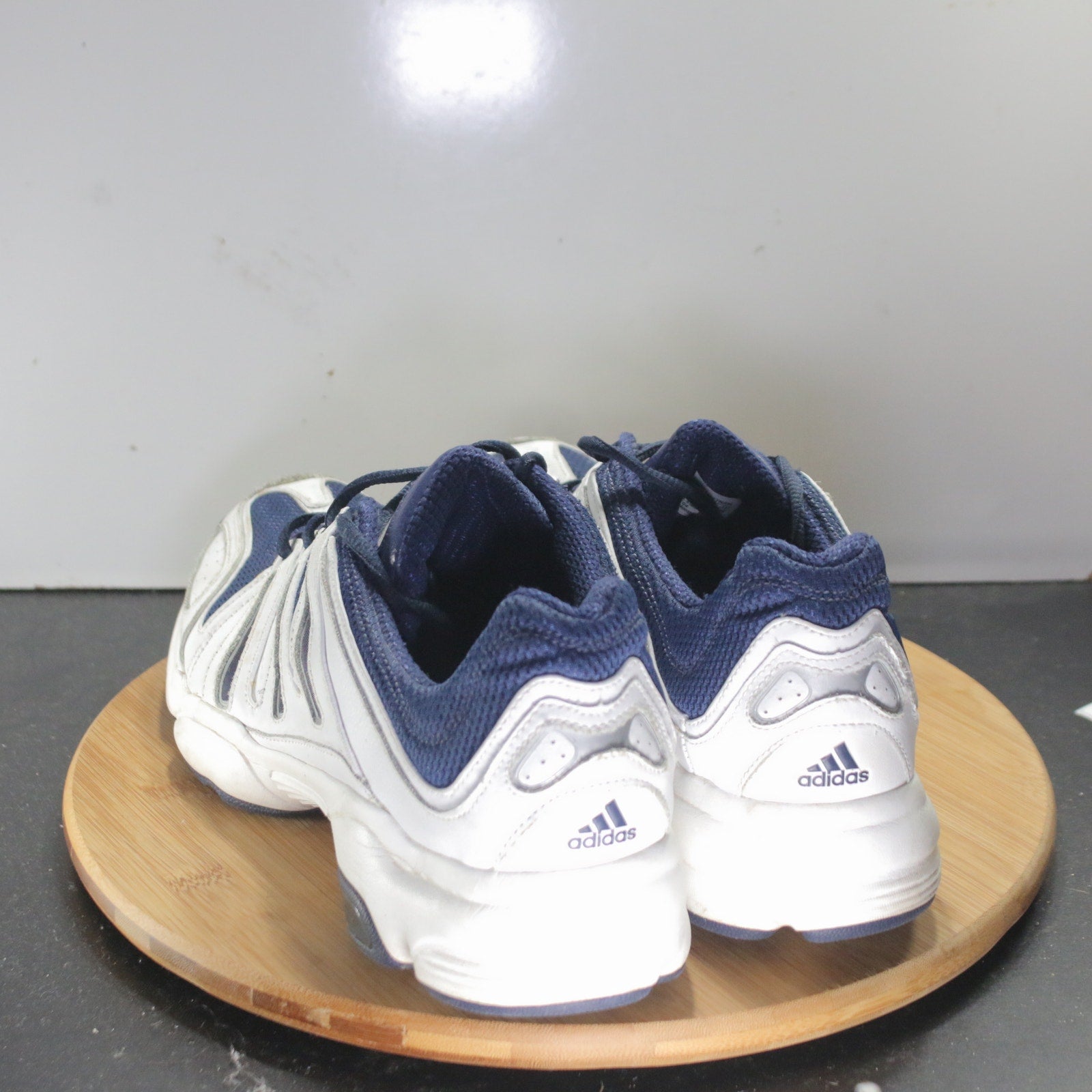 adidas Adiprene Low Size 13 Mens 008415 White Blue Running Athletic Sneakers