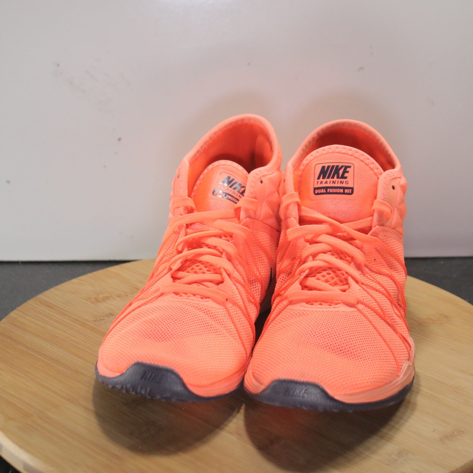 Nike Dual Fusion TR Hit Mid Size 6 Womens 008446 Orange Black Trainers Sneakers