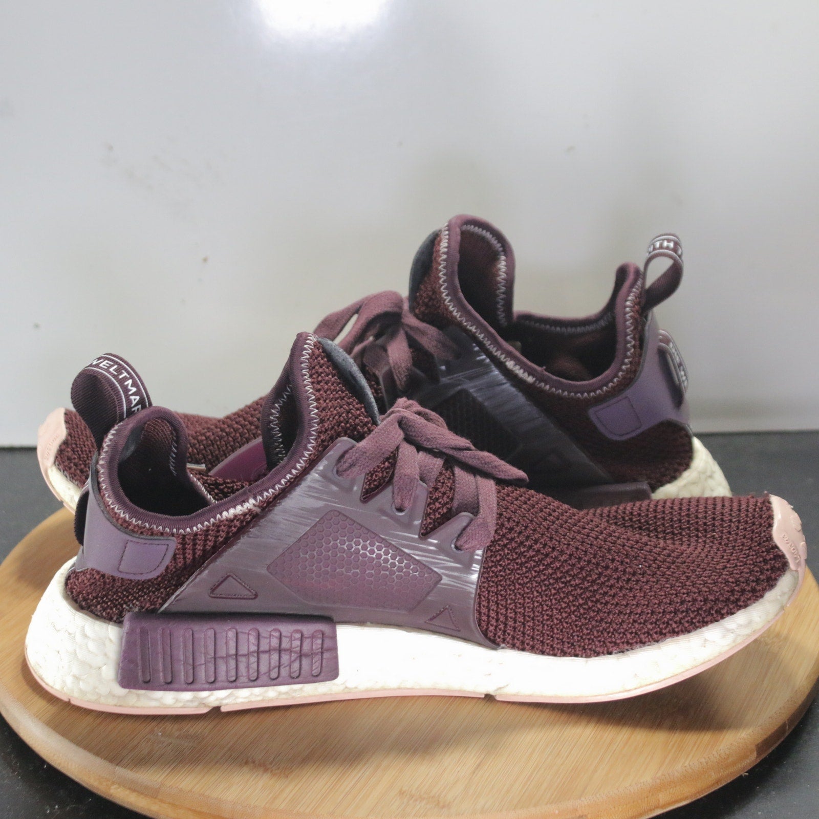 adidas NMD R1 Low Size 11 Womens 008322 Burgundy Running Athletic Sneakers