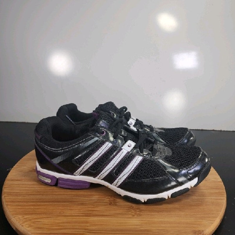 adidas Vibecomplete 3-D Sz 7.5 Womens 008983 Black Purple White Running Sneakers