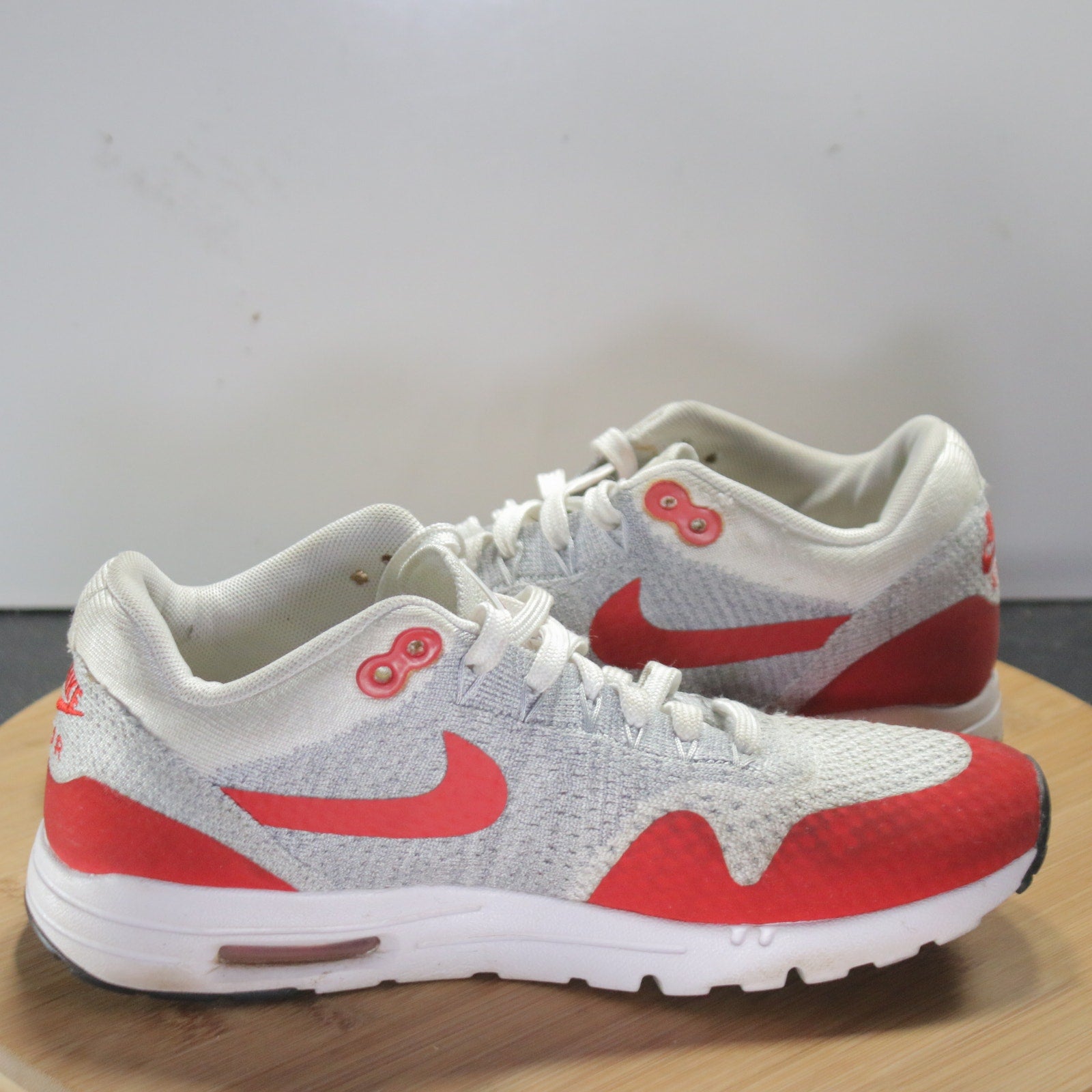 Nike Air Max 1 Ultra Size 6.5 Womens 008459 University Red Gray Running Sneakers