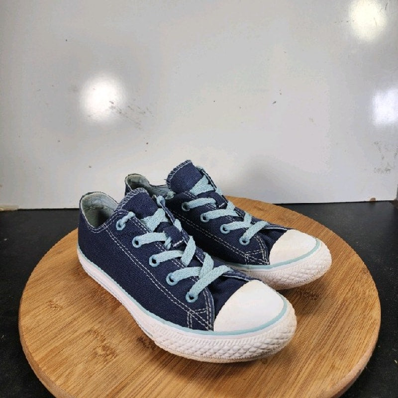 Converse Chuck Taylor All Star Sz 3 Big Kids 008830 Blue White Casual Sneakers