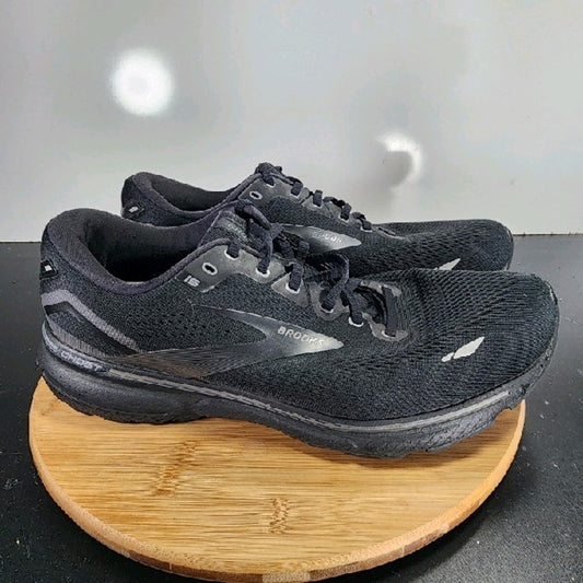 Brooks Ghost 15 Low Sz 14 Mens 009050 Black Gray Running Athletic Sneakers Shoes