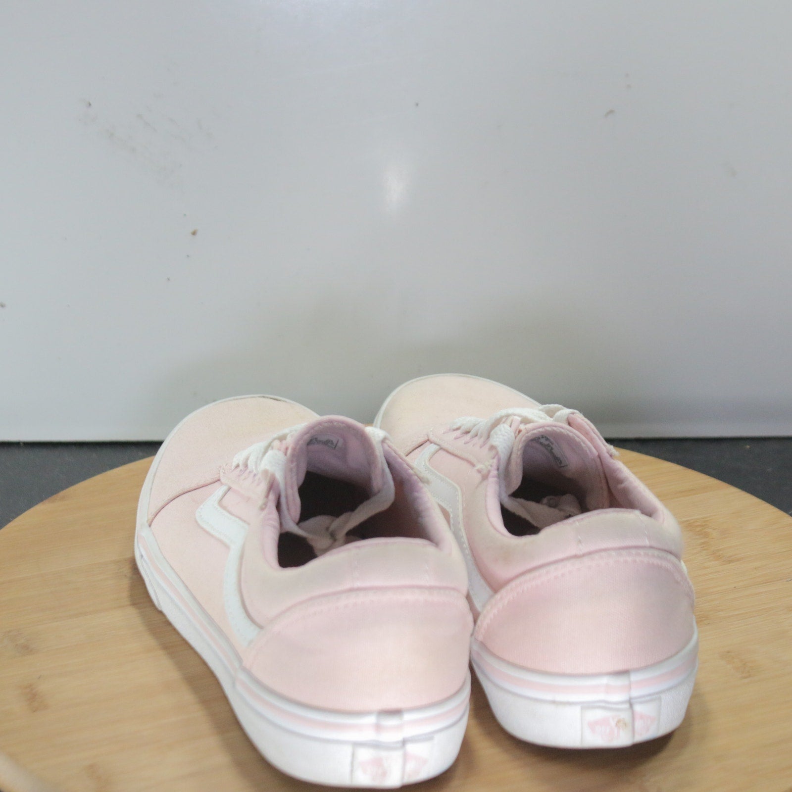 VANS Old Skool Low Sz 5youth=6.5womens 008371 Rose Pink White Skating  Sneakers