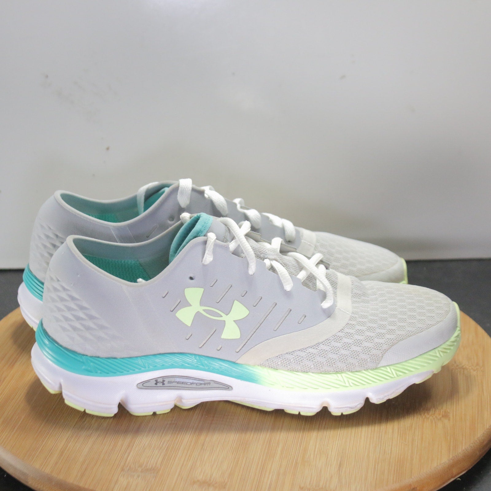 Under Armour Speedfoam Low Sz 8.5 Womens 008213 Gray Blue Running Sneakers Shoes