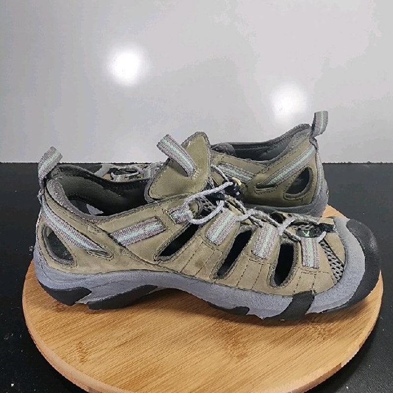 Keen Newport H2 Slip On Sz 10 Womens 009085 Tan Gray Waterproof Hiking Sandal