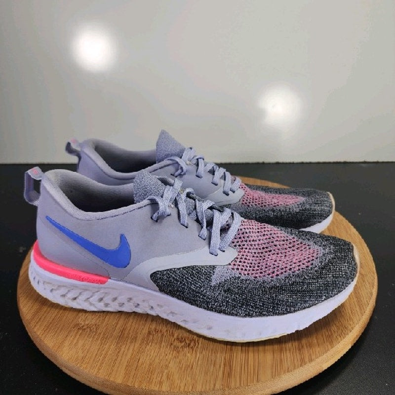 Nike Odyssey React Flyknit Low Sz 9.5 Womens 008933 Purple Pink Running Sneakers