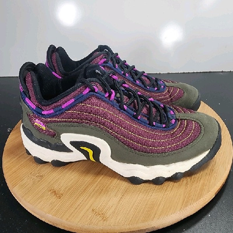 Nike ACG Air Skarn Sz 5.5 Youth=6.5Womens 009140 Green Purple Hiking Sneakers