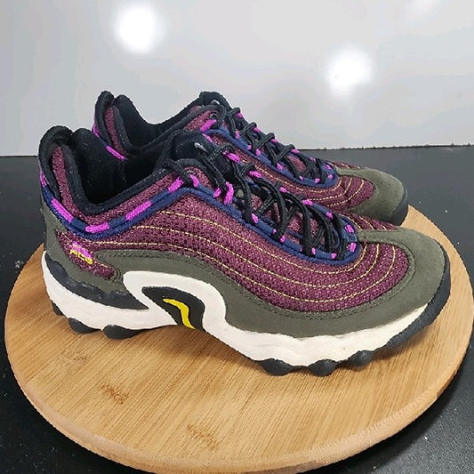 Nike ACG Air Skarn Sz 5.5 Youth=6.5Womens 009140 Green Purple Hiking Sneakers