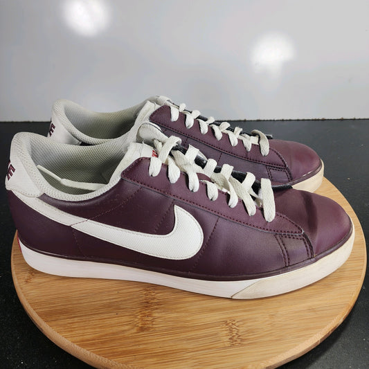 Nike Sweet Classic Low Sz 9.5 Mens 009575 Burgundy Leather Tennis Sneakers Shoes