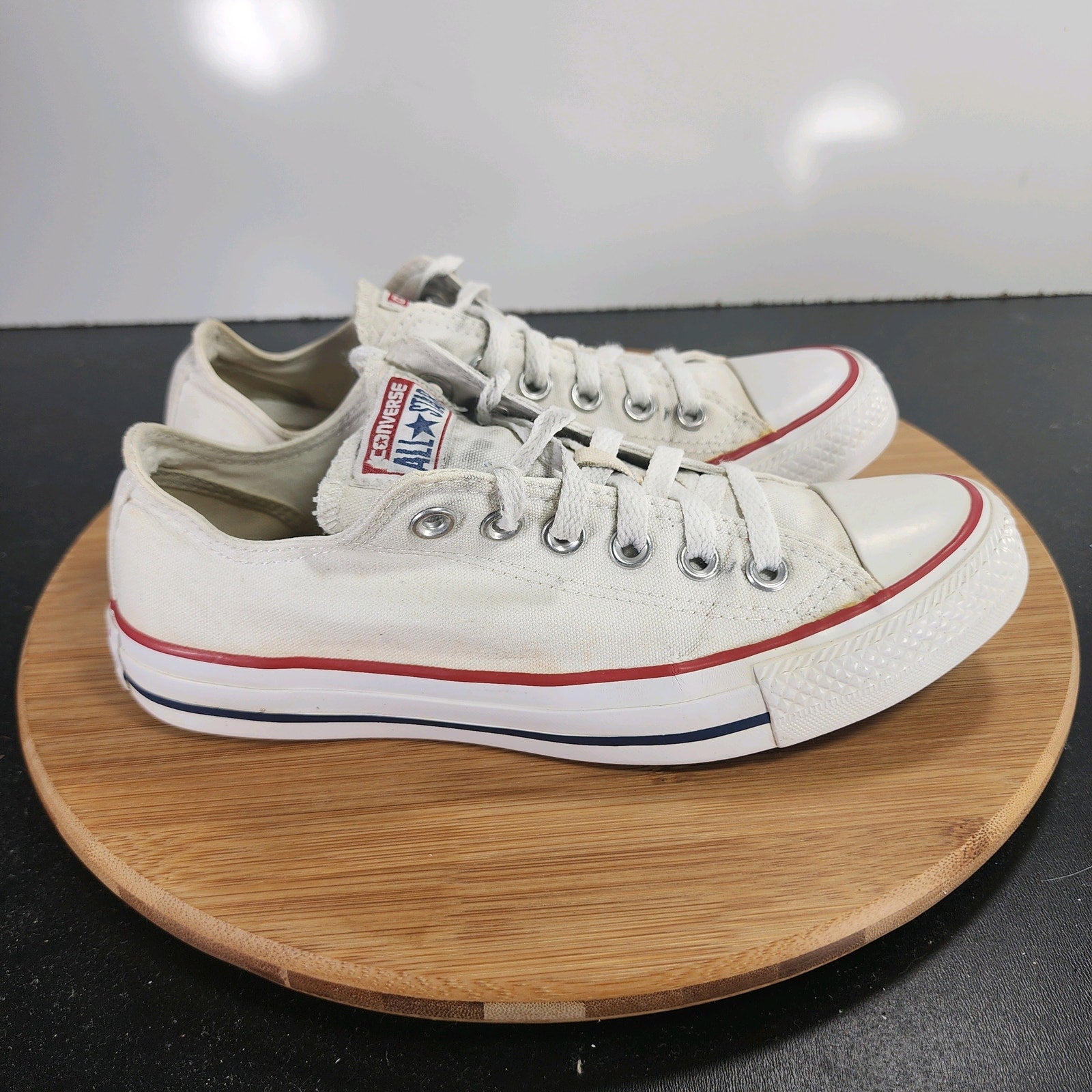 Womens Converse Chuck Taylor All Star Sz 7 009810 White Canvas Casual Sneakers