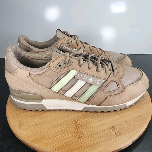 Men's Adidas Torsion Sz 12 010125 Brown Leather Running Casual Sneakers Shoes