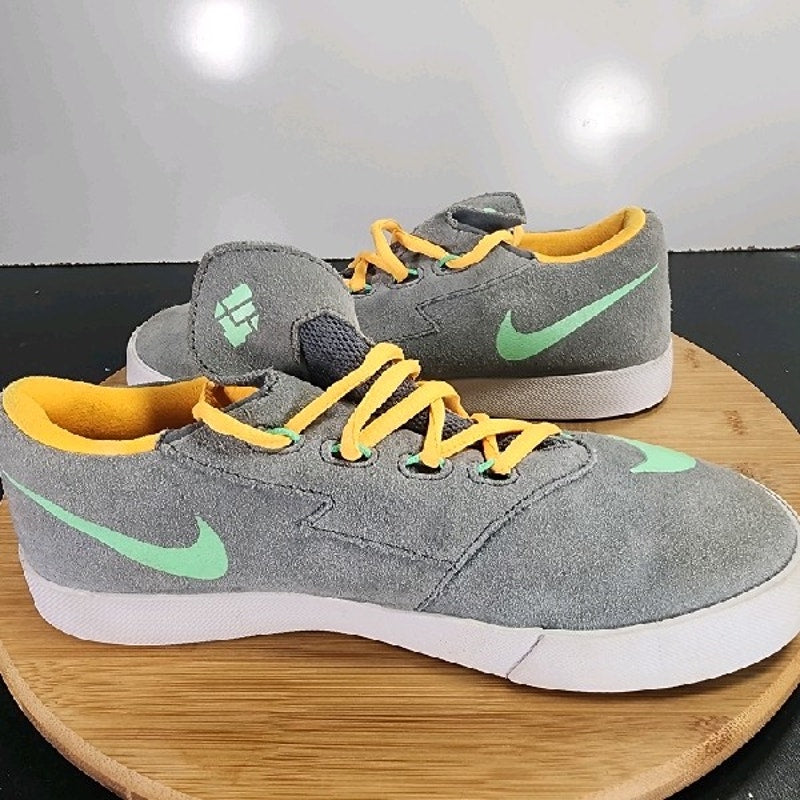 Nike KD Vulc Low Sz 6 Youth=7.5Womens 009130 Green Orange Running Sneakers Shoes