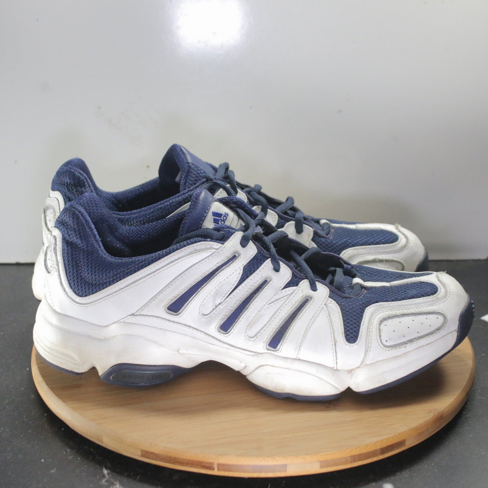 adidas Adiprene Low Size 13 Mens 008415 White Blue Running Athletic Sneakers