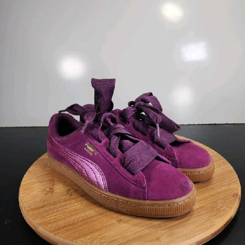 PUMA Suede Classic Sz 6 Youth=7.5Womens 008898 Purple Running Athletic Sneakers