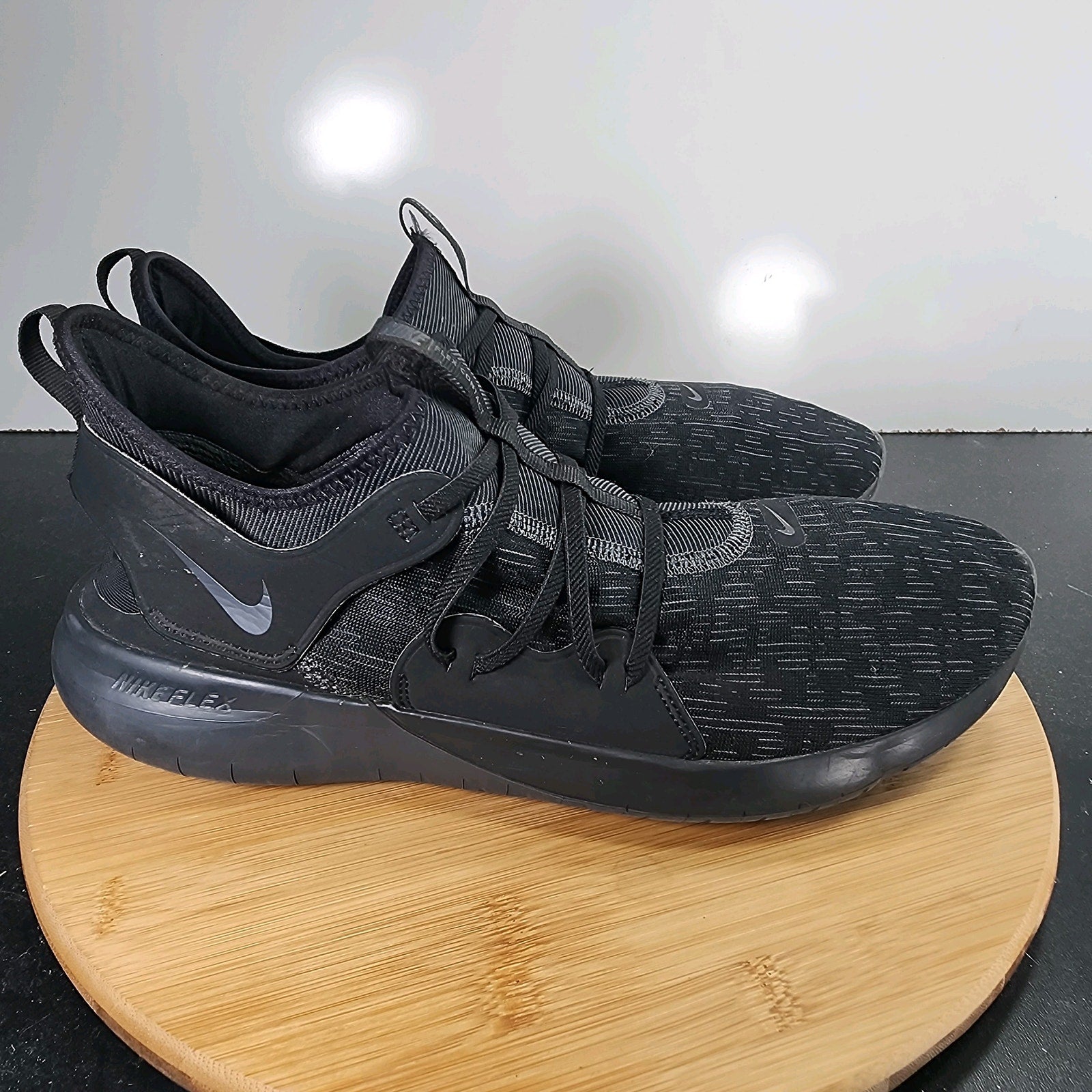 Men's Nike Flex Contact Low Sz 13 010216 Black Mesh Running Training Sneakers