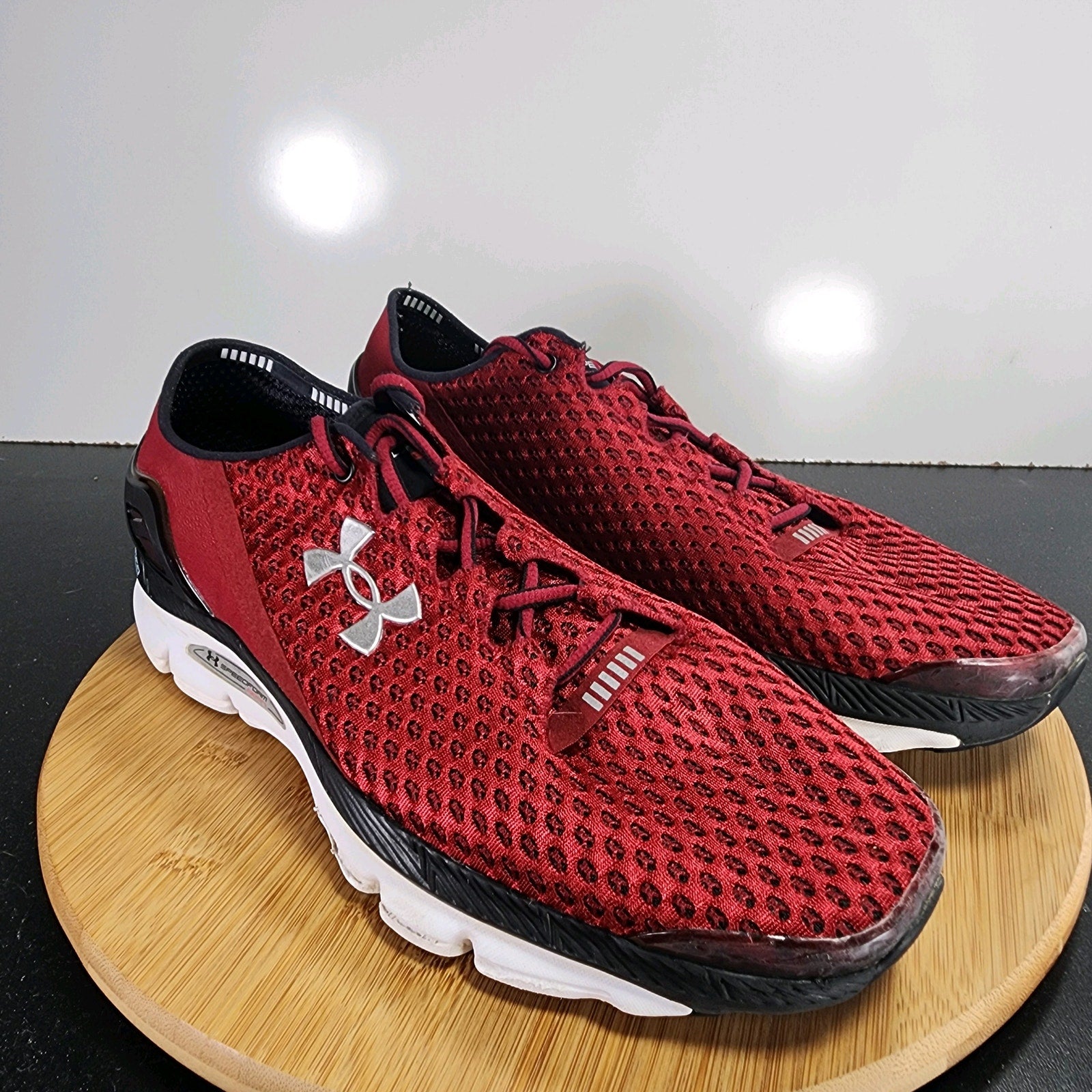 Under Armour Speedform Gemini Low Sz 12 Mens 009367 Red Black Running Sneakers