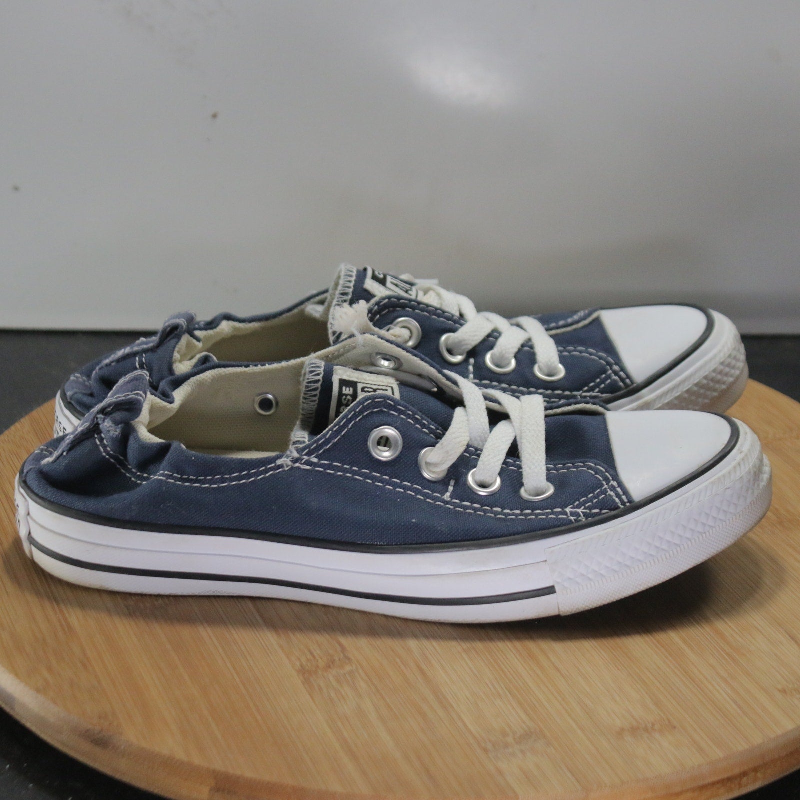 Converse Chuck Taylor All Star Low Sz 7 Womens 008779 Blue White Casual Sneakers