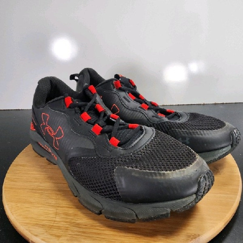 Under Armour Hovr Sonic STRT Sz 12 Mens 009272 Black Red Athletic Sneakers Shoes