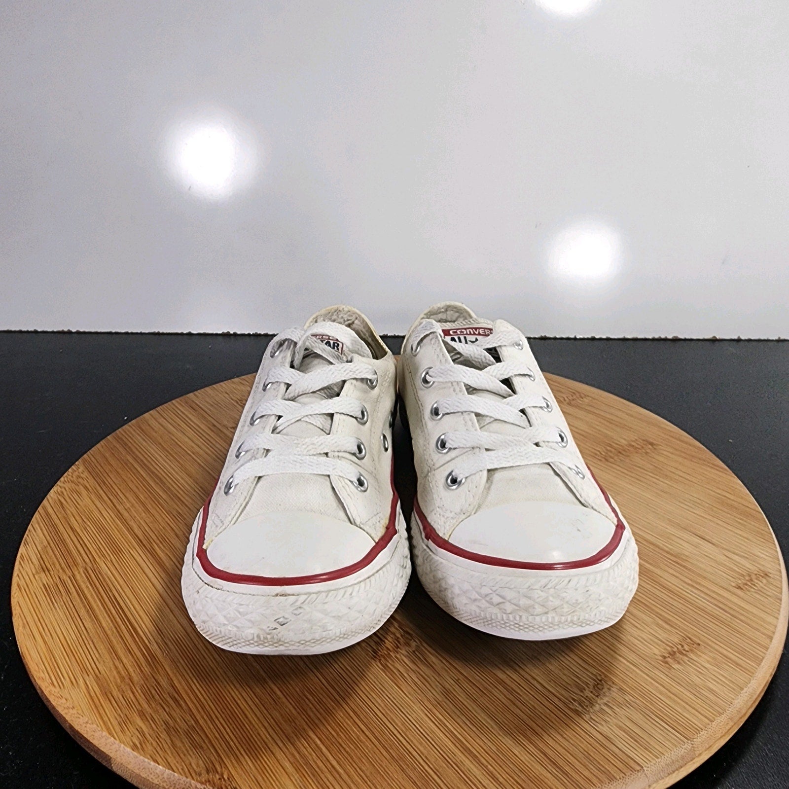 Converse Chuck Taylor All Star Low Sz 2Big Kids 009386 White Red Casual Sneakers