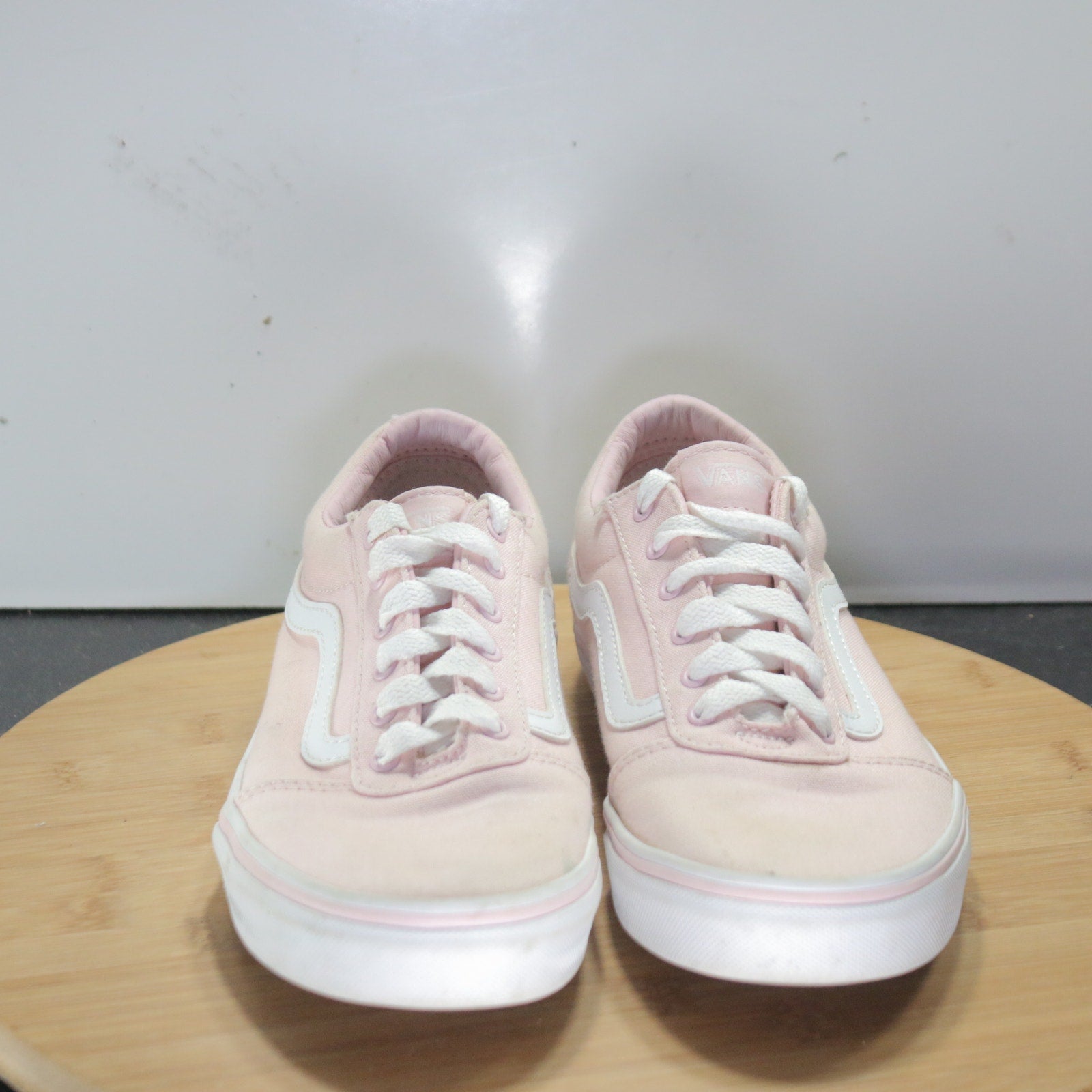 VANS Old Skool Low Sz 5youth=6.5womens 008371 Rose Pink White Skating  Sneakers