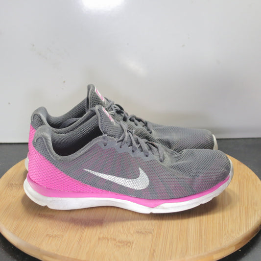 Nike In-Season TR 6 Low Size 6.5 Womens 008245 Gray Pink Cross Training Sneakers