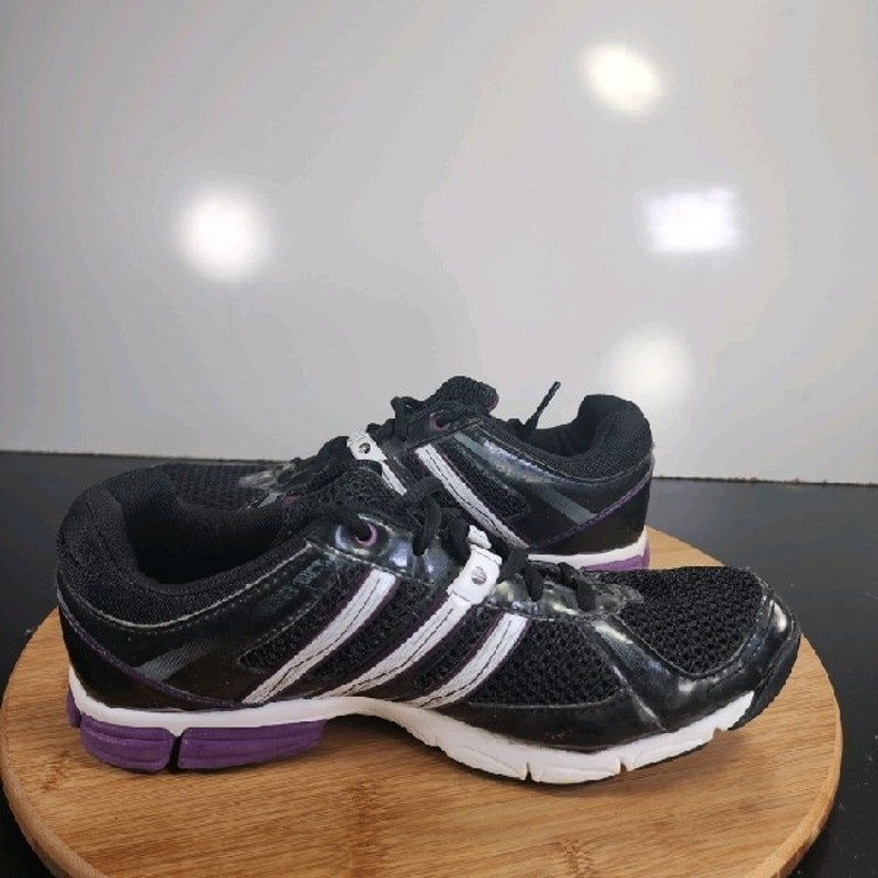 adidas Vibecomplete 3-D Sz 7.5 Womens 008983 Black Purple White Running Sneakers